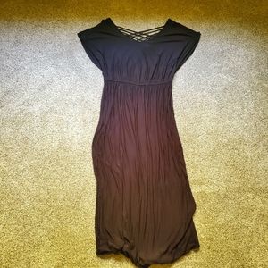 Apt. 9 Black Split Sleeve Maxi Dress, Size 0X